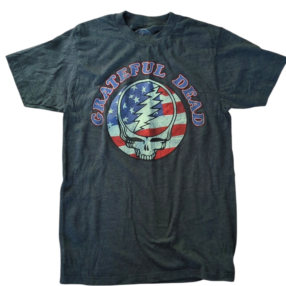 Grateful Dead Skull Tee, Mens Unisex Small, 50th Band Concert Music T-shirt